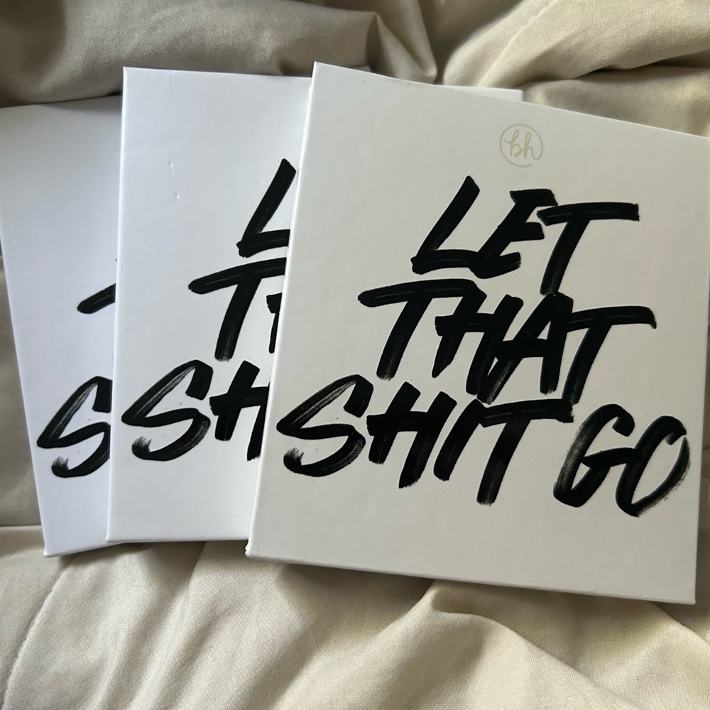 SET OF 3, NEW “Let That Shit Go” eyeshadow palette 🤍